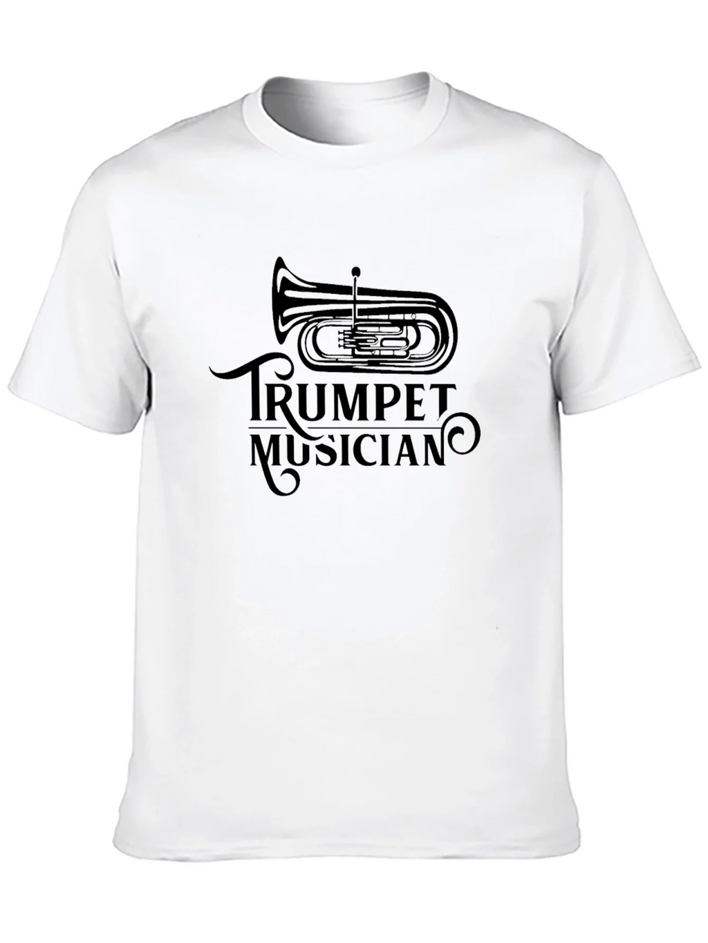 Trumpet Musician Black Graphic Tee product image 9