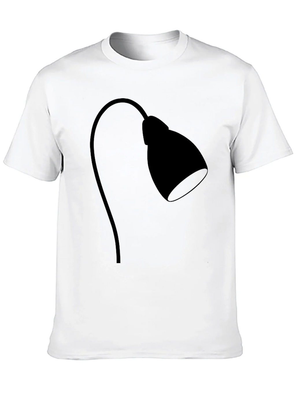 Modern Desk Lamp Graphic Tee - Black Cotton Casual Shirt product image 9