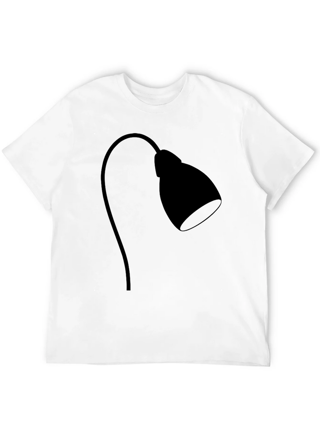Modern Desk Lamp Graphic Tee - Black Cotton Casual Shirt product image 11