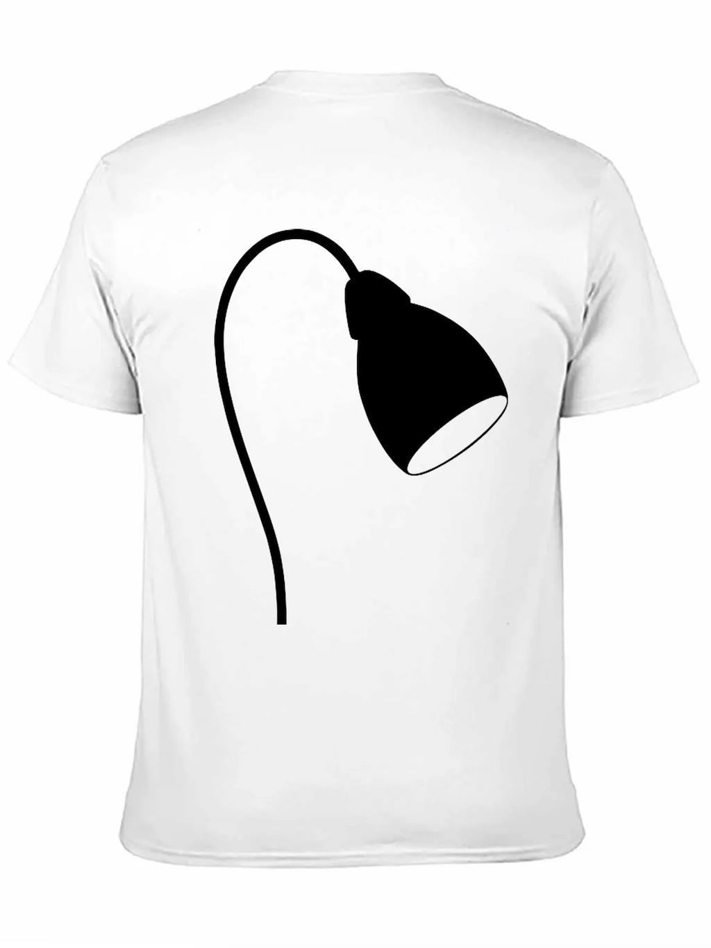 Modern Desk Lamp Graphic Tee - Black Cotton Casual Shirt product image 10