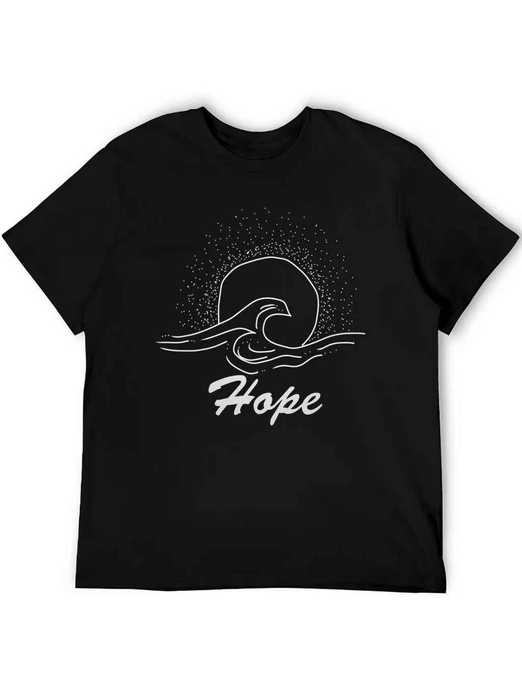 Hope Graphic Tee - Black Cotton T-Shirt product image 5