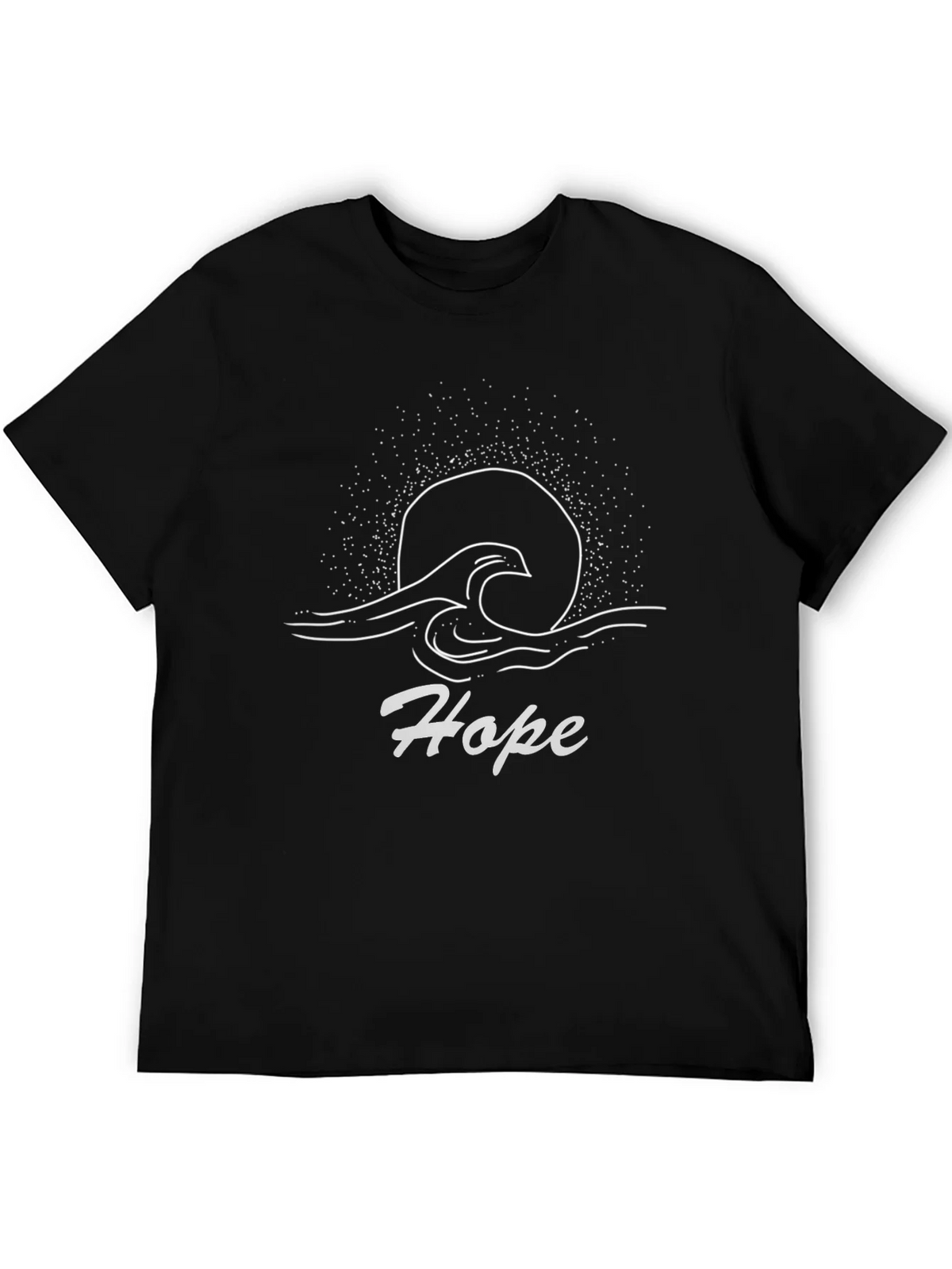 Hope Graphic Tee - Black Cotton T-Shirt product image 5