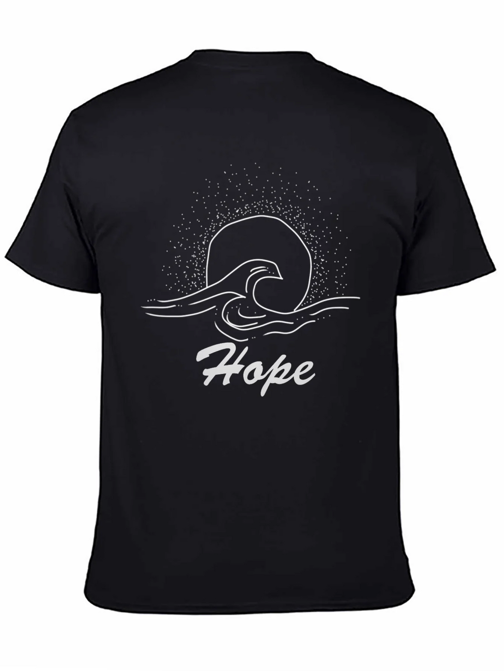 Hope Graphic Tee - Black Cotton T-Shirt product image 4