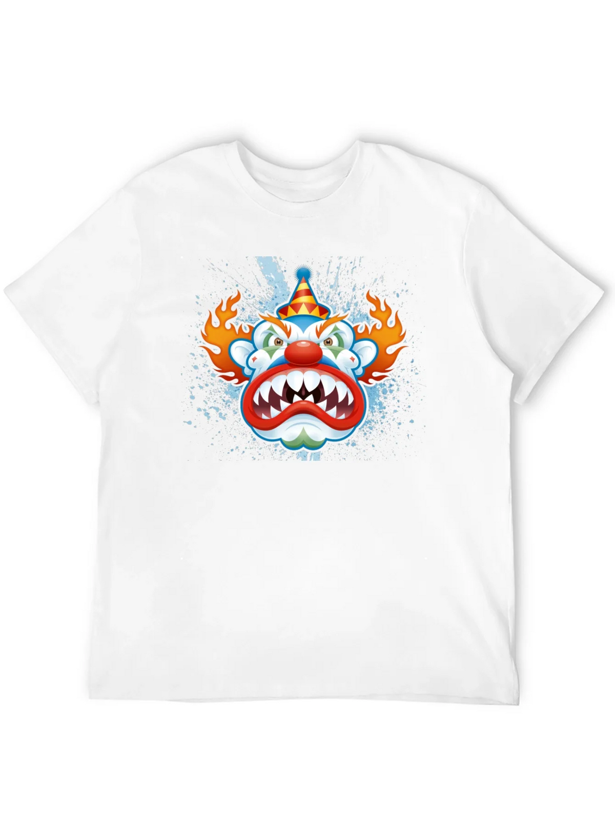 Creepy Clown Graphic Black T-Shirt product image 11