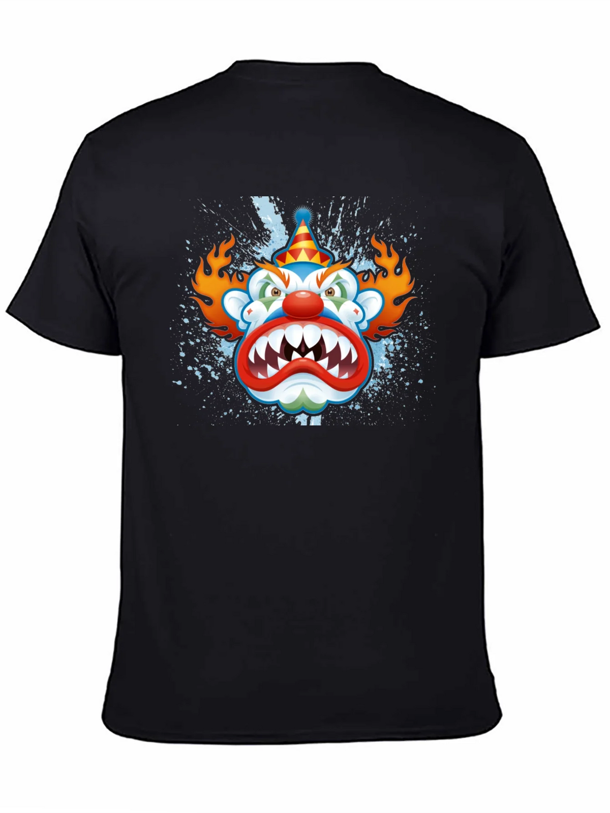 Creepy Clown Graphic Black T-Shirt product image 4