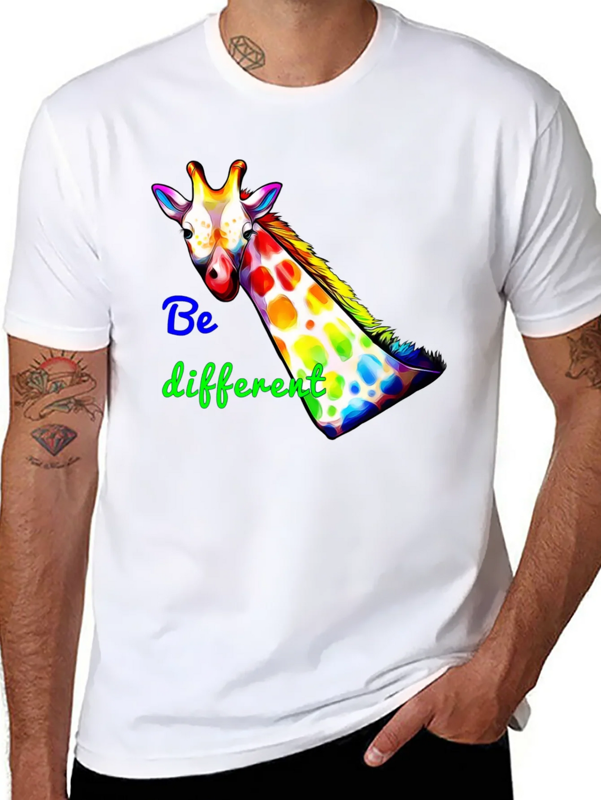 Be Different Giraffe Graphic Tee product image 7