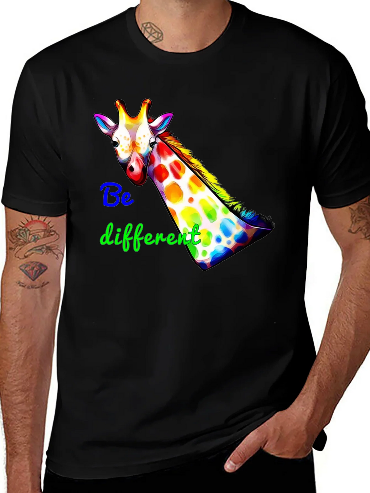 Be Different Giraffe Graphic Tee product image 1
