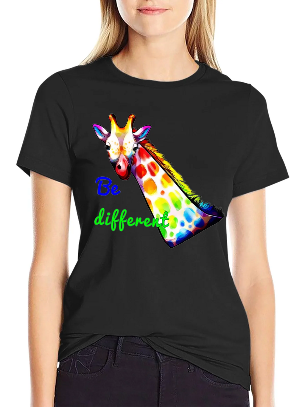 Be Different Giraffe Graphic Tee product image 2