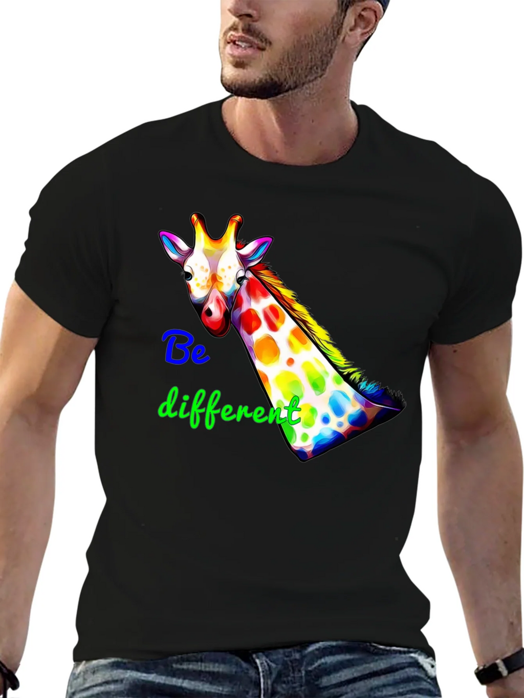 Be Different Giraffe Graphic Tee product image 6