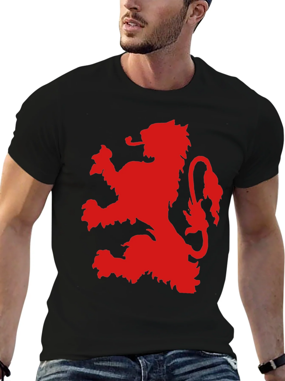 Red Lion Graphic Black T-Shirt product image 6