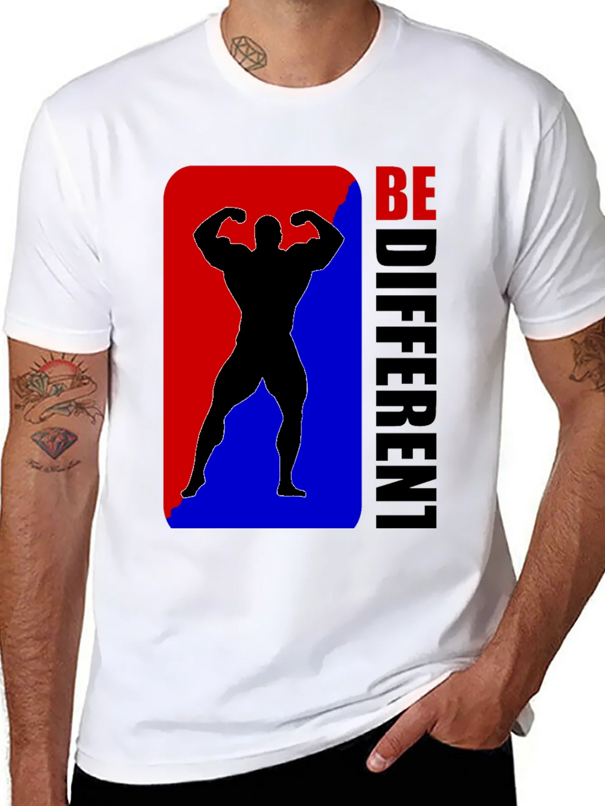 Be Different Bodybuilder Graphic Tee product image 7