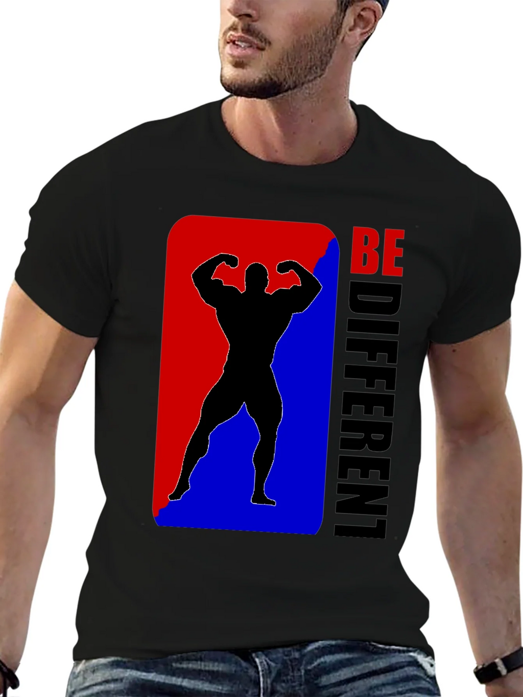 Be Different Bodybuilder Graphic Tee product image 6