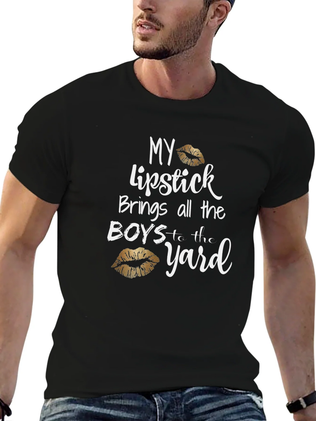 Lipstick Brings All the Boys T-Shirt product image 6
