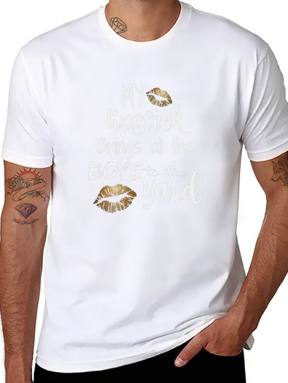 Lipstick Brings All the Boys T-Shirt product image 7