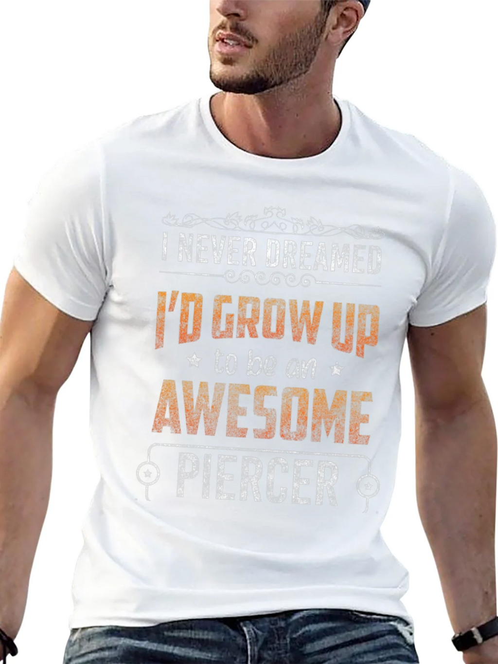 Awesome Piercer Graphic Tee - Funny Job Pride T-Shirt product image 12