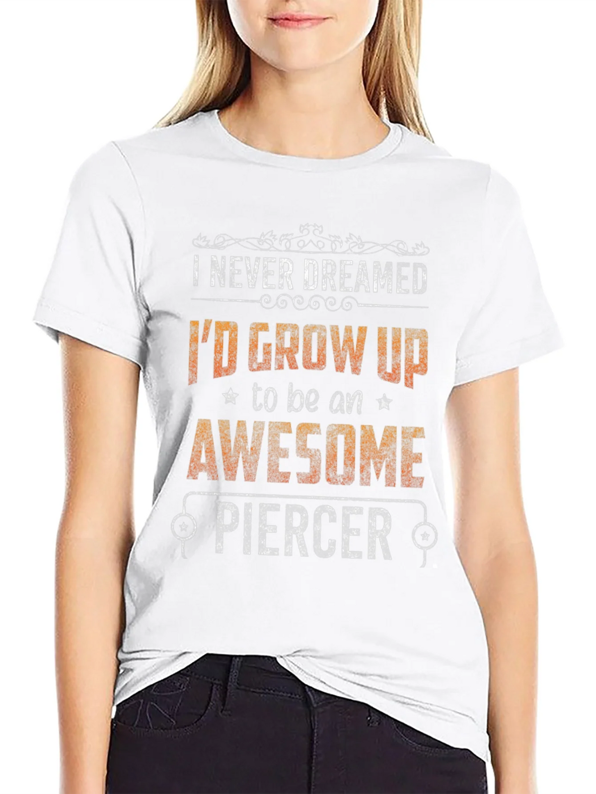 Awesome Piercer Graphic Tee - Funny Job Pride T-Shirt product image 8