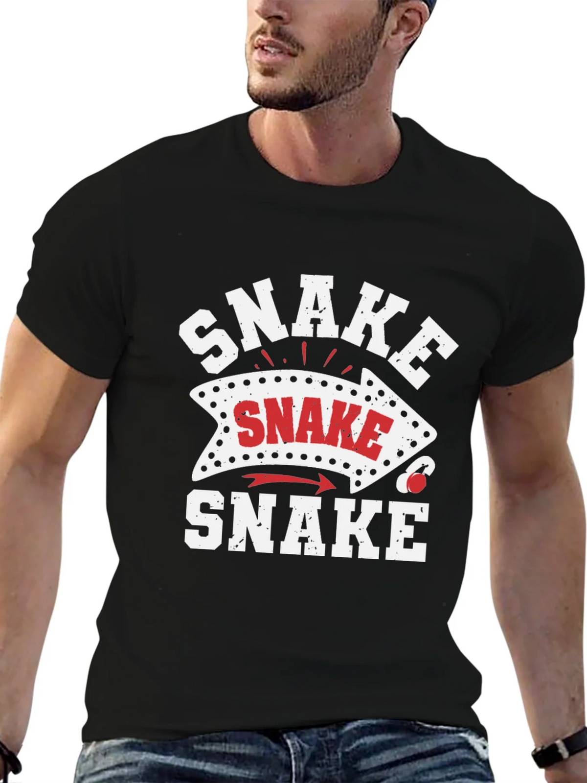 Snake Arrow Novelty Graphic T-Shirt product image 6