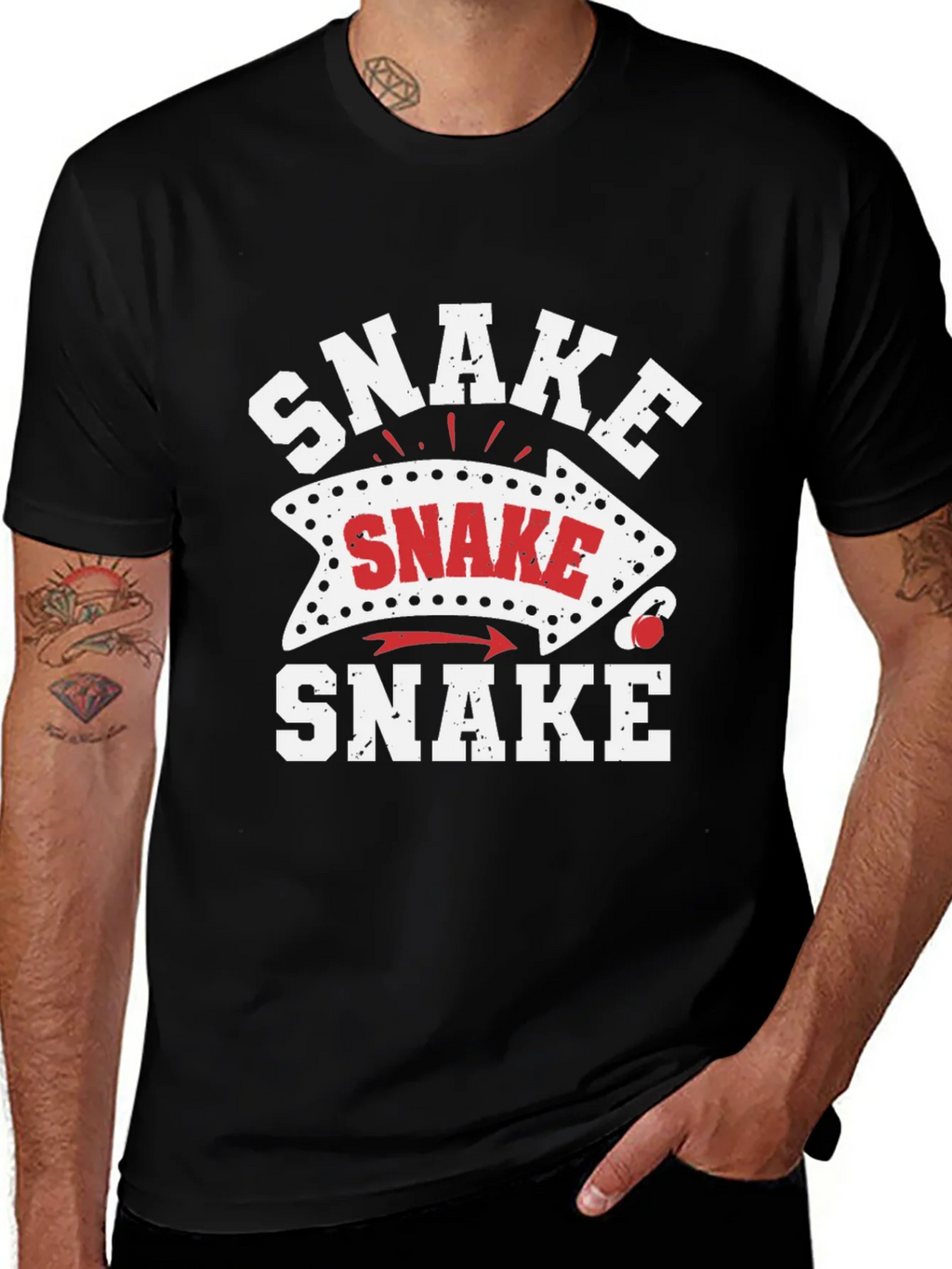 Snake Arrow Novelty Graphic T-Shirt product image 1