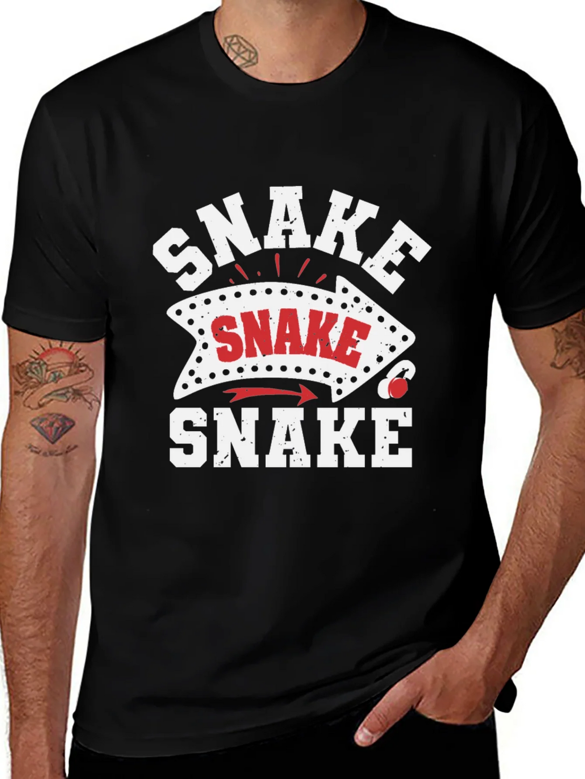 Snake Arrow Novelty Graphic T-Shirt product image 1