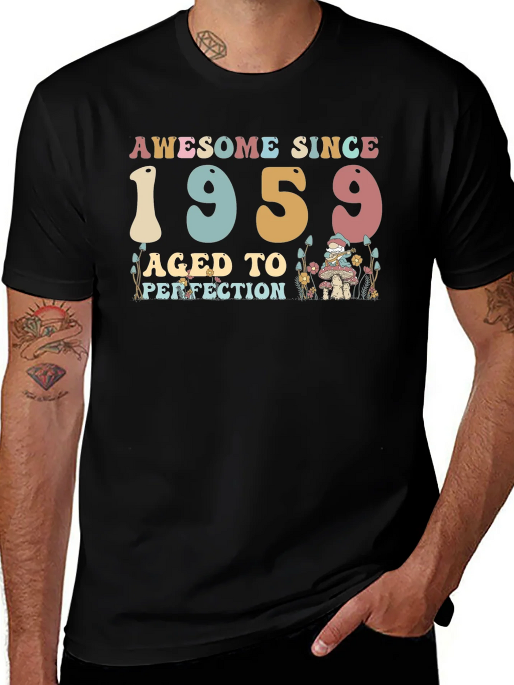Awesome Since 1959 Aged to Perfection T-Shirt product image 1