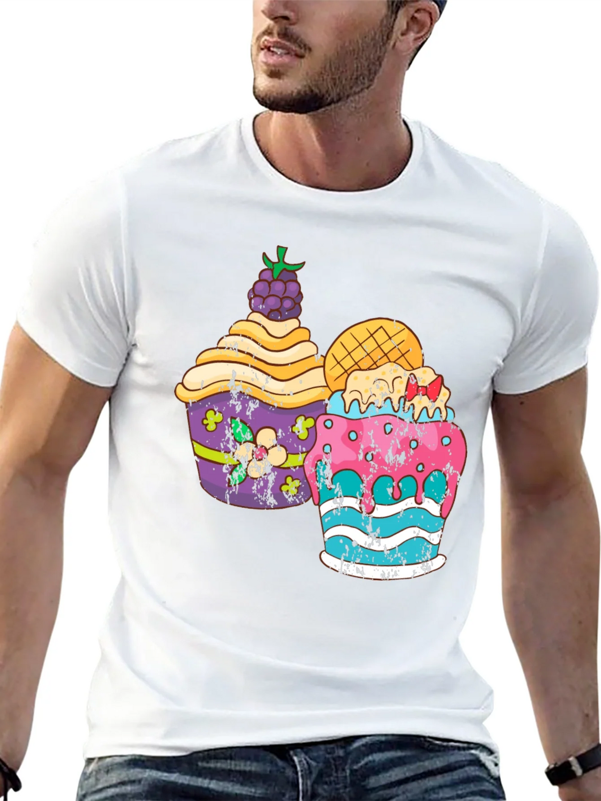 Fun Cupcake Graphic Tee - Black product image 12