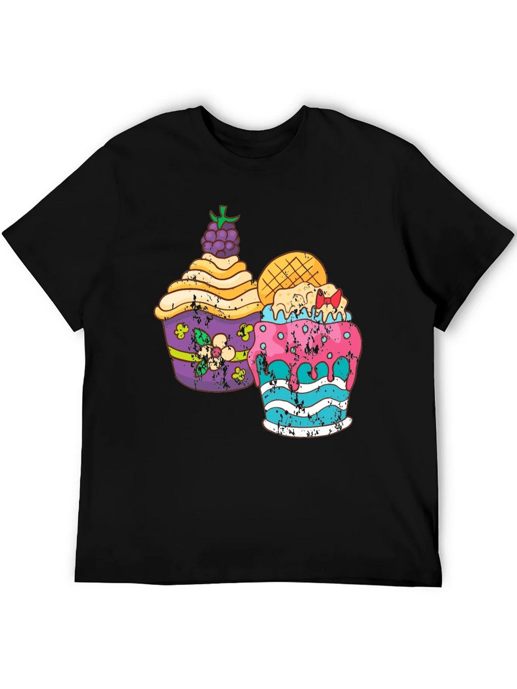 Fun Cupcake Graphic Tee - Black product image 5