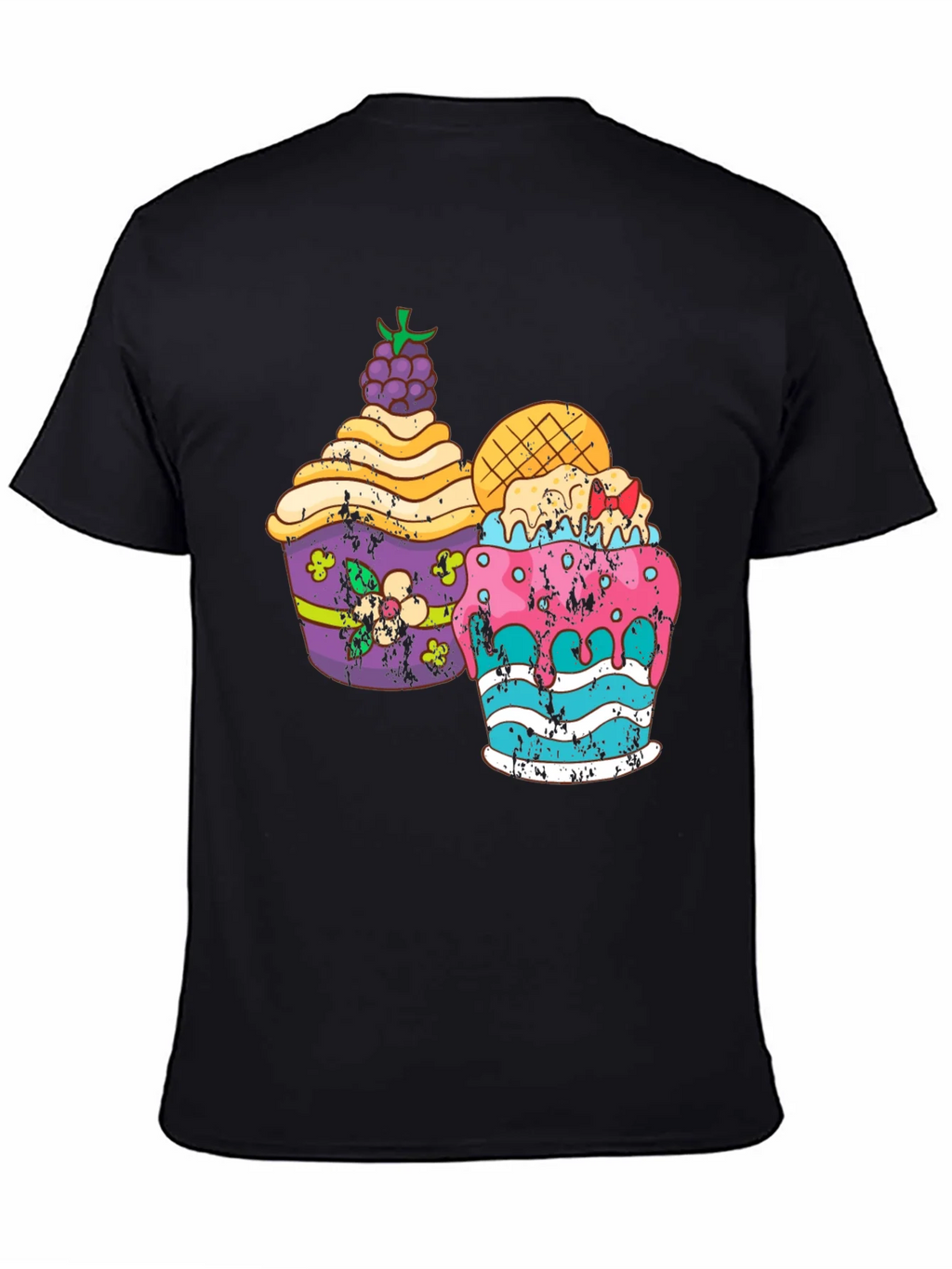 Fun Cupcake Graphic Tee - Black product image 4