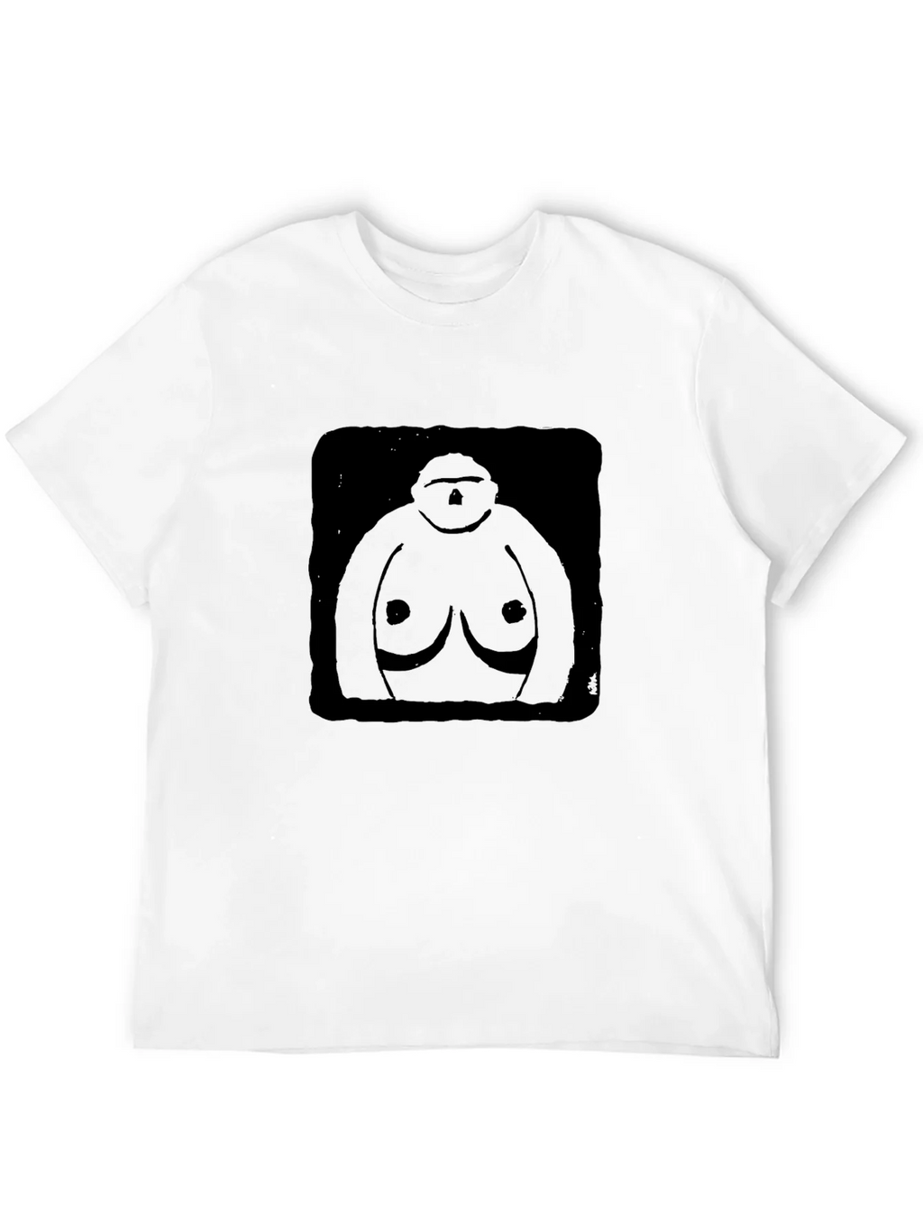 Black Graphic T-Shirt - Abstract Figure Design product image 10
