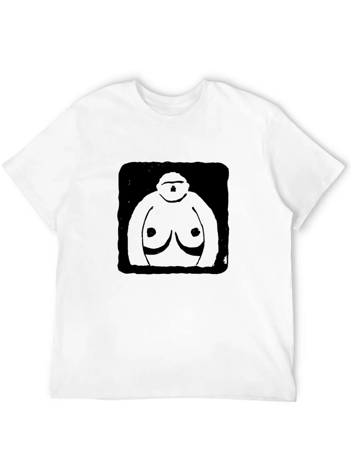 Black Graphic T-Shirt - Abstract Figure Design product image 10