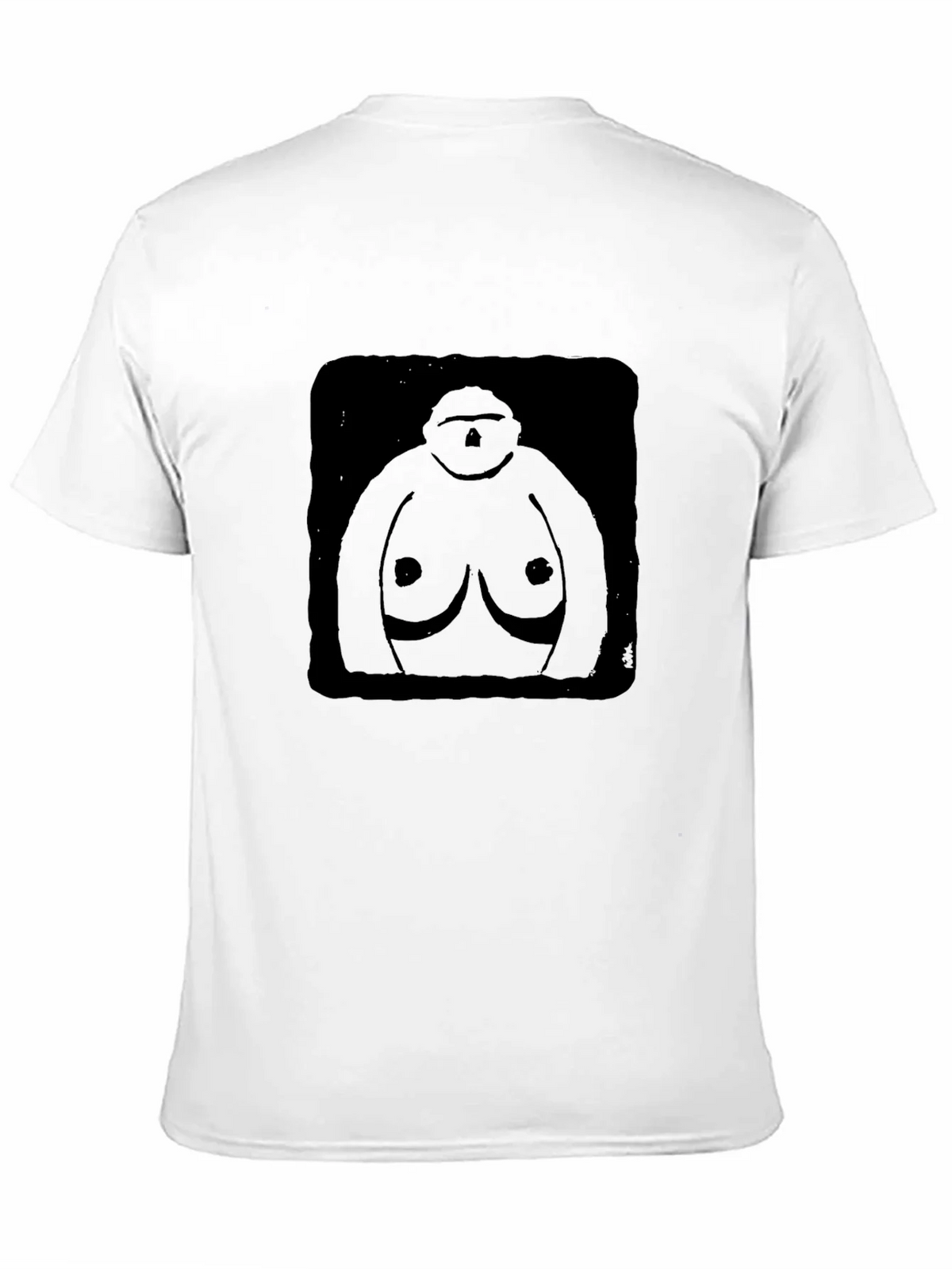 Black Graphic T-Shirt - Abstract Figure Design product image 9