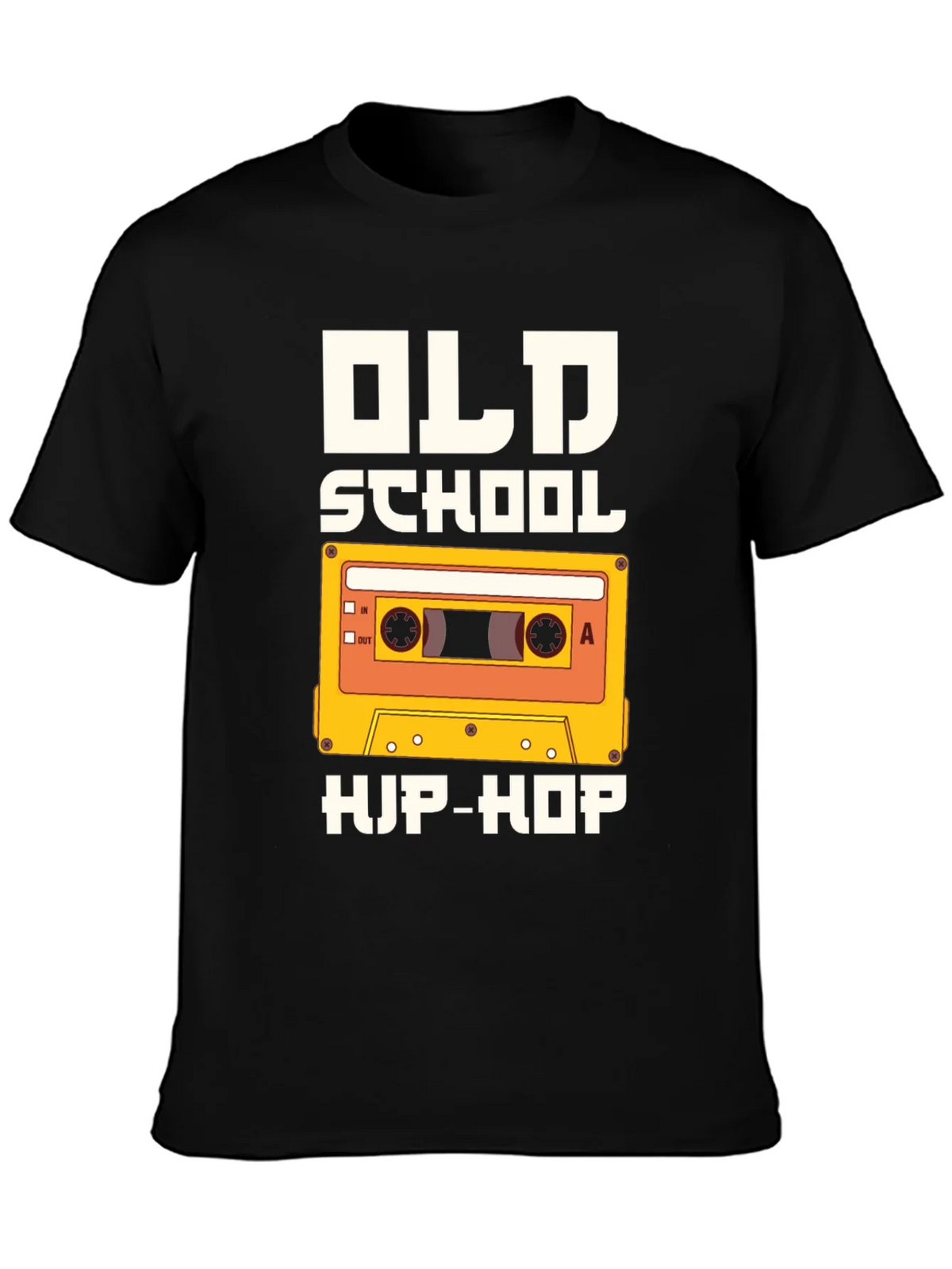 Old School Hip-Hop Graphic Tee - Black product image 3