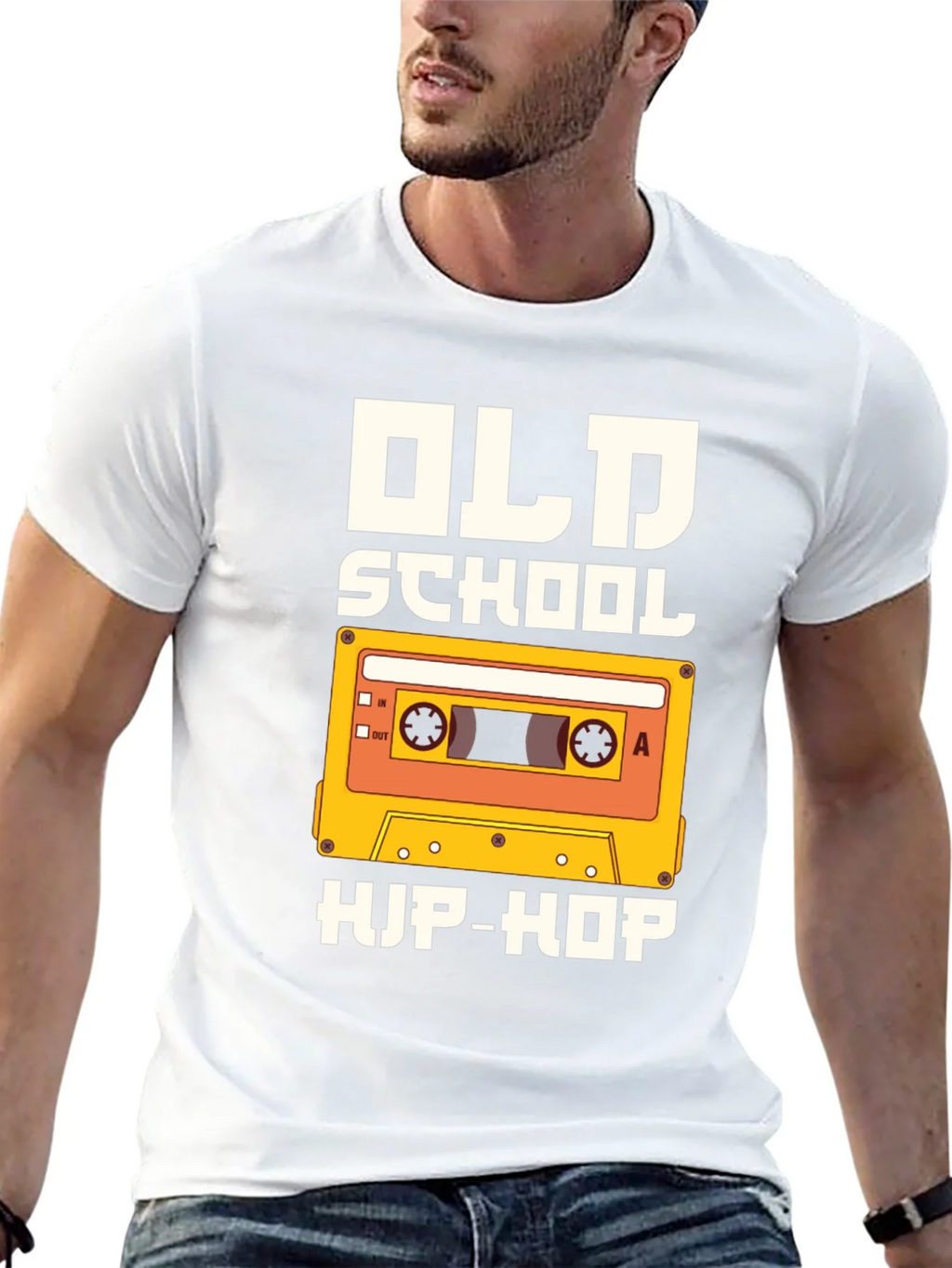 Old School Hip-Hop Graphic Tee - Black product image 12