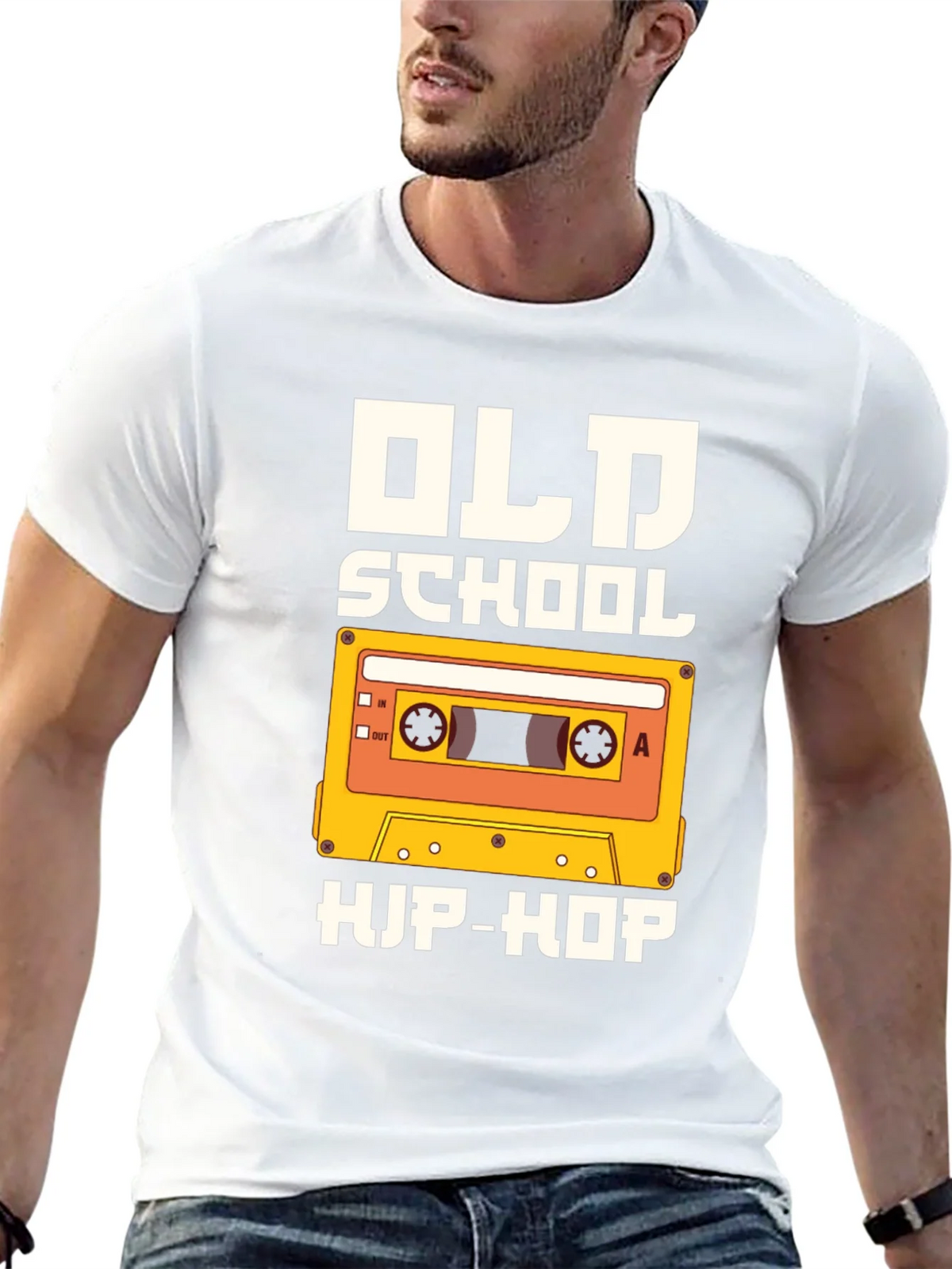 Old School Hip-Hop Graphic Tee - Black product image 12