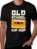 Old School Hip-Hop Graphic Tee - Black product image 1