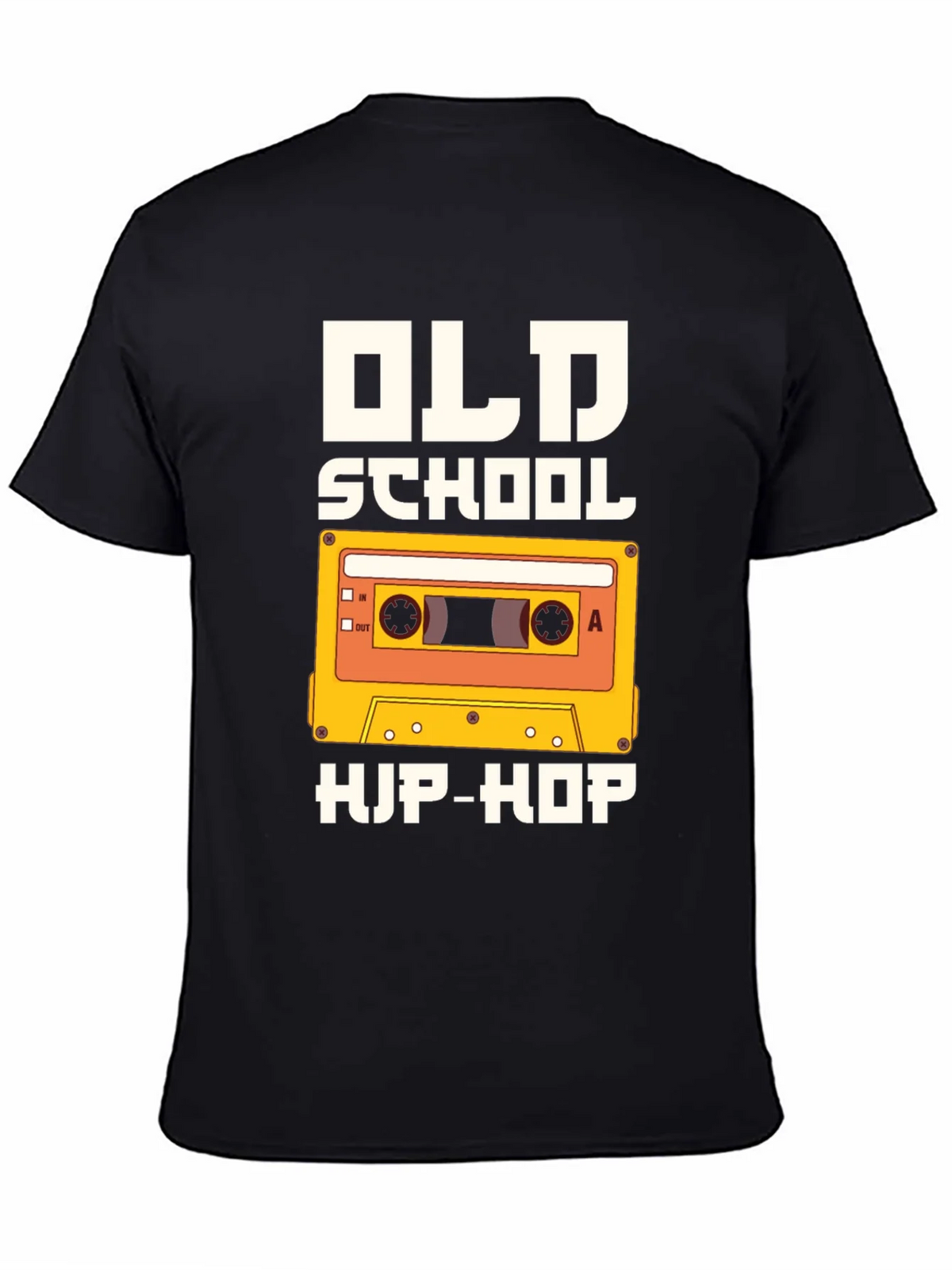 Old School Hip-Hop Graphic Tee - Black product image 4