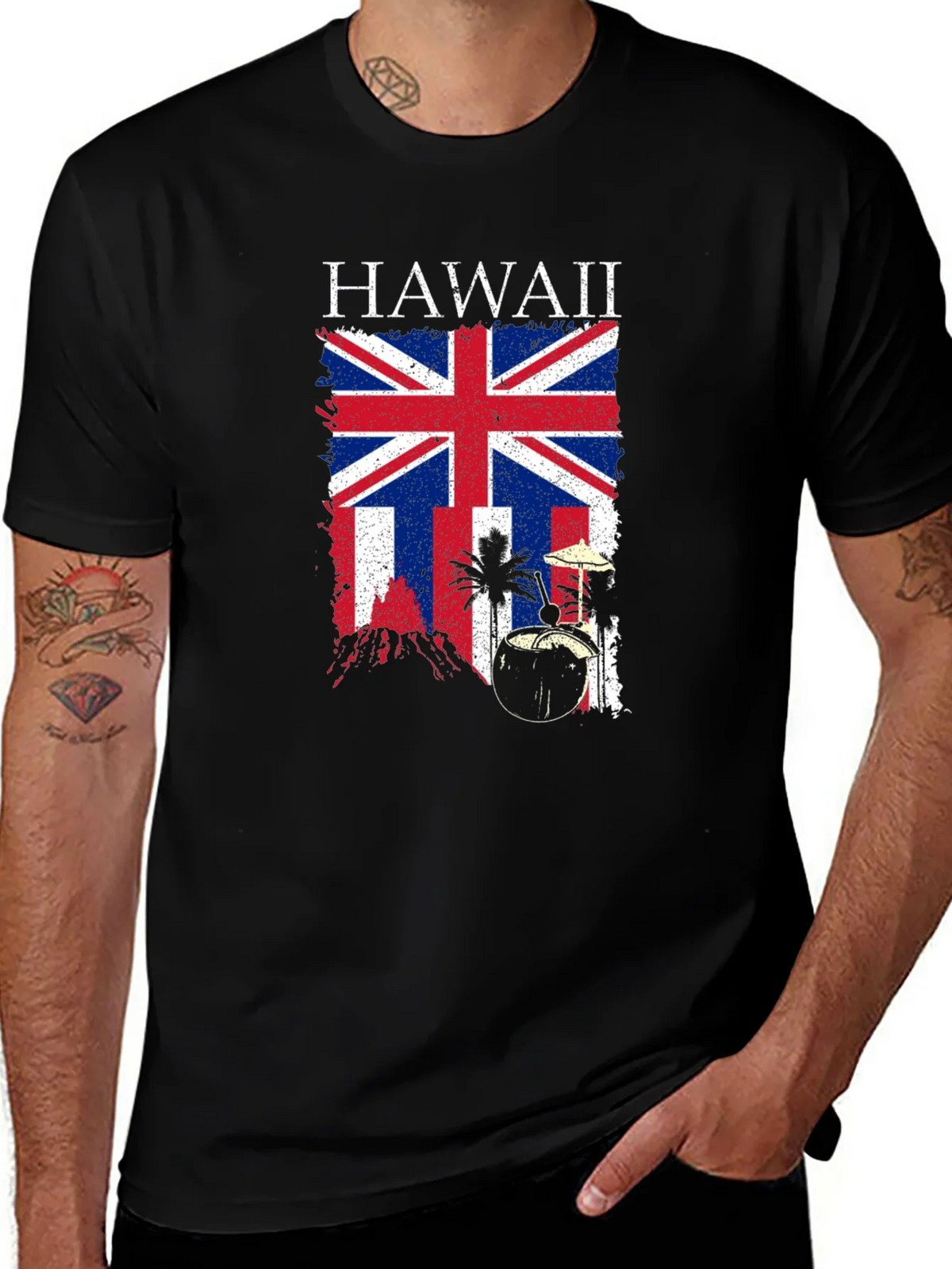 Hawaii UK Flag Graphic T-Shirt product image 1