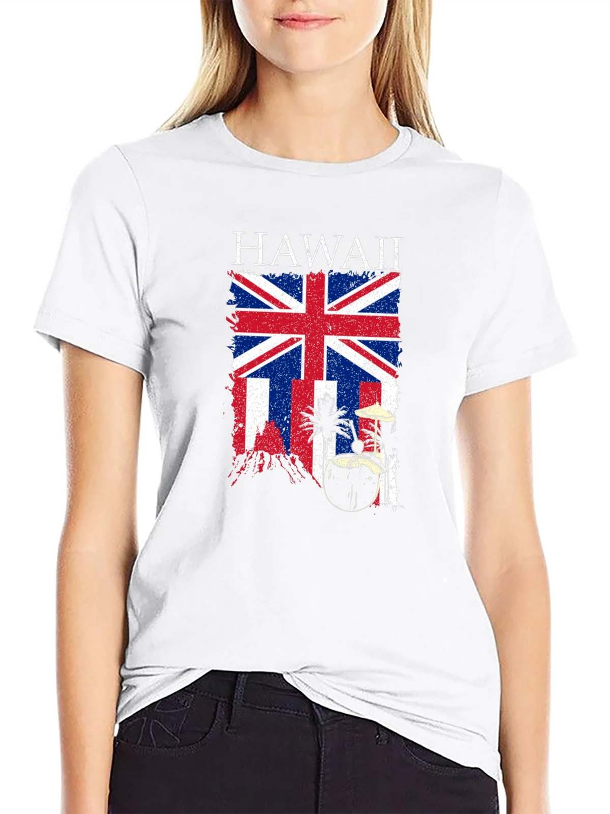 Hawaii UK Flag Graphic T-Shirt product image 8