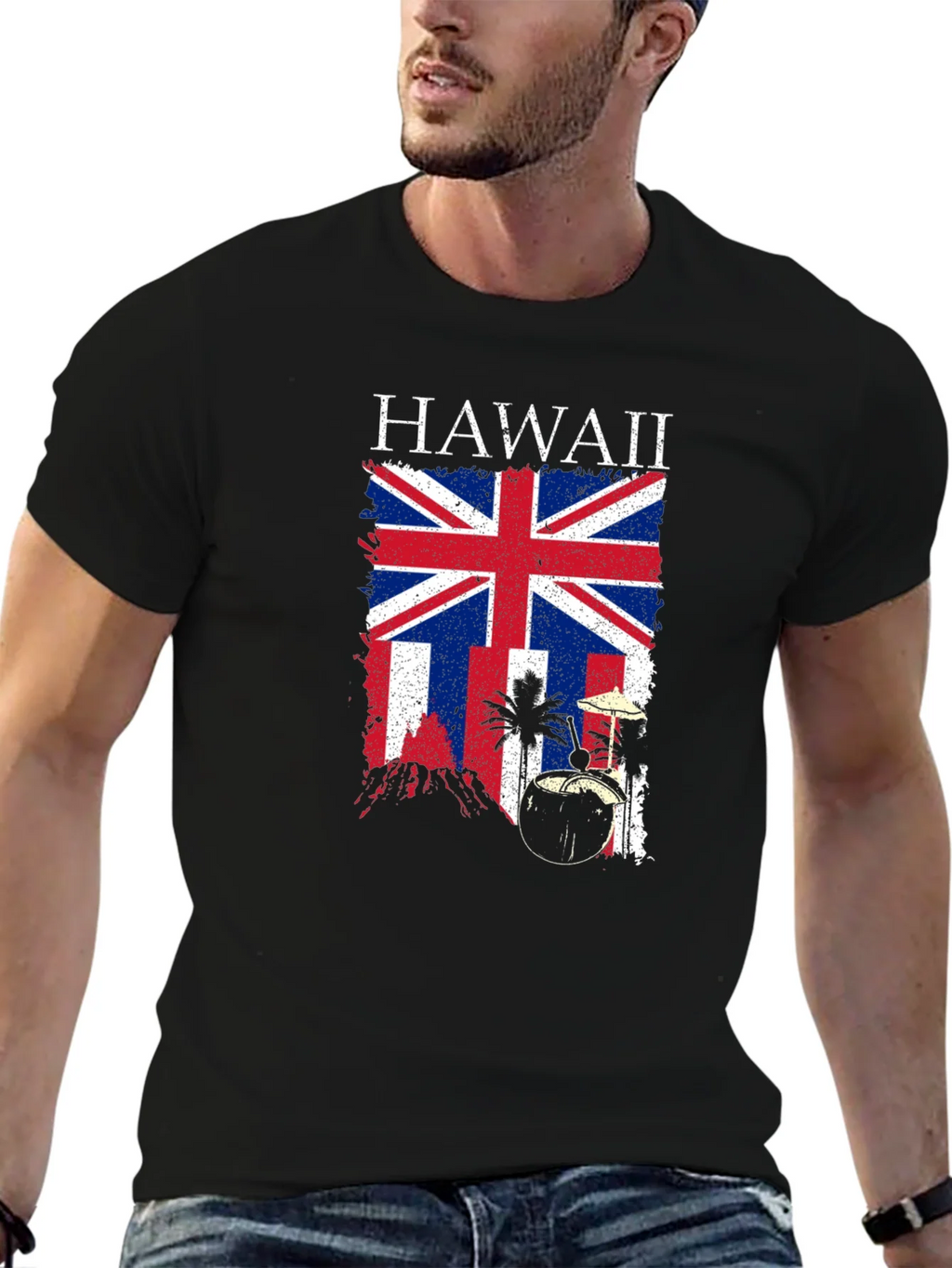 Hawaii UK Flag Graphic T-Shirt product image 6