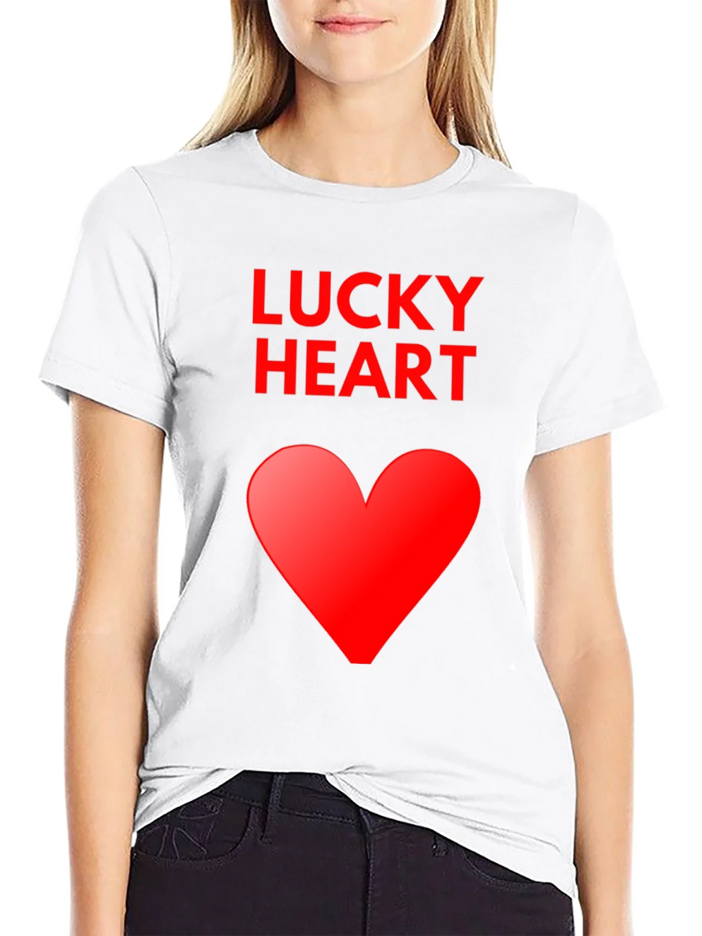 Lucky Heart Graphic Tee - Soft Cotton Blend product image 8