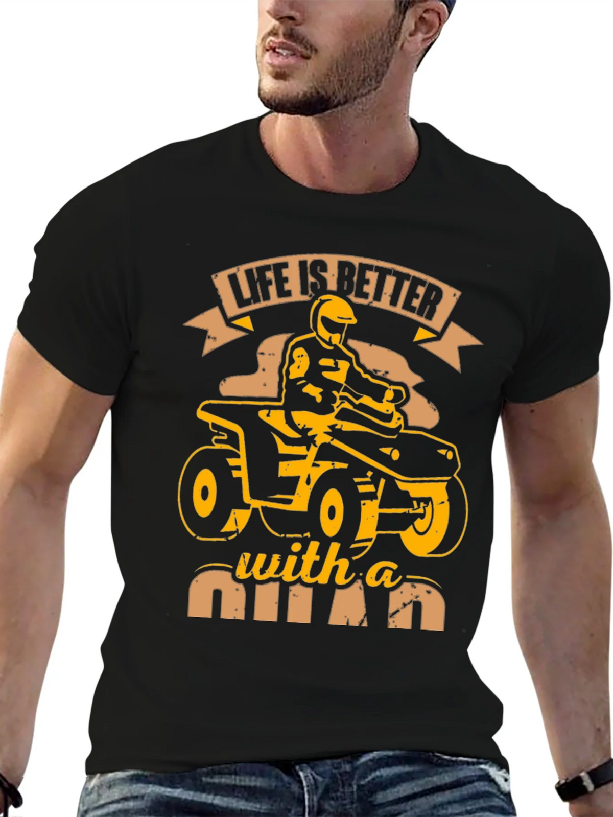 Life is Better With a Quad Graphic T-Shirt product image 6