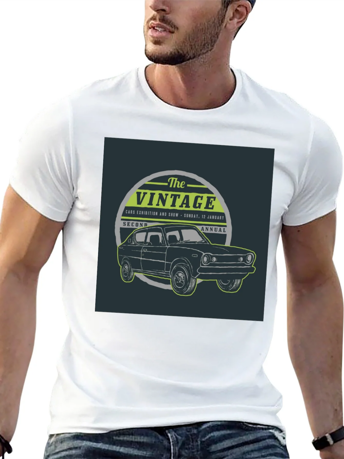 Vintage Car Show T-Shirt - Black product image 12