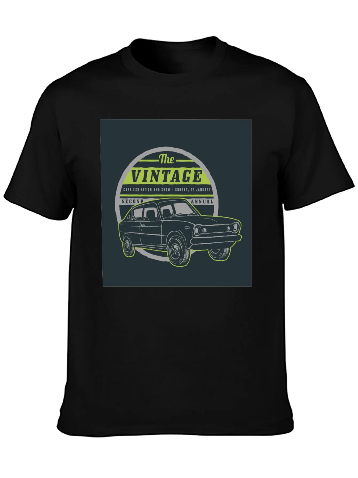 Vintage Car Show T-Shirt - Black product image 3