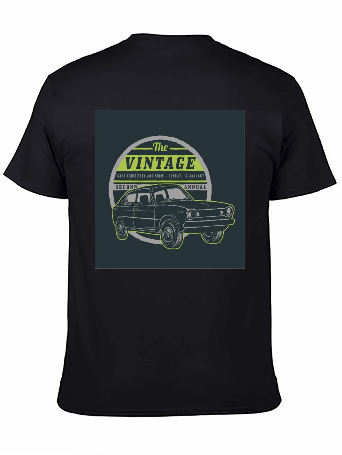 Vintage Car Show T-Shirt - Black product image 4