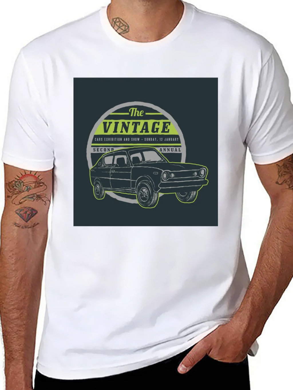 Vintage Car Show T-Shirt - Black product image 7