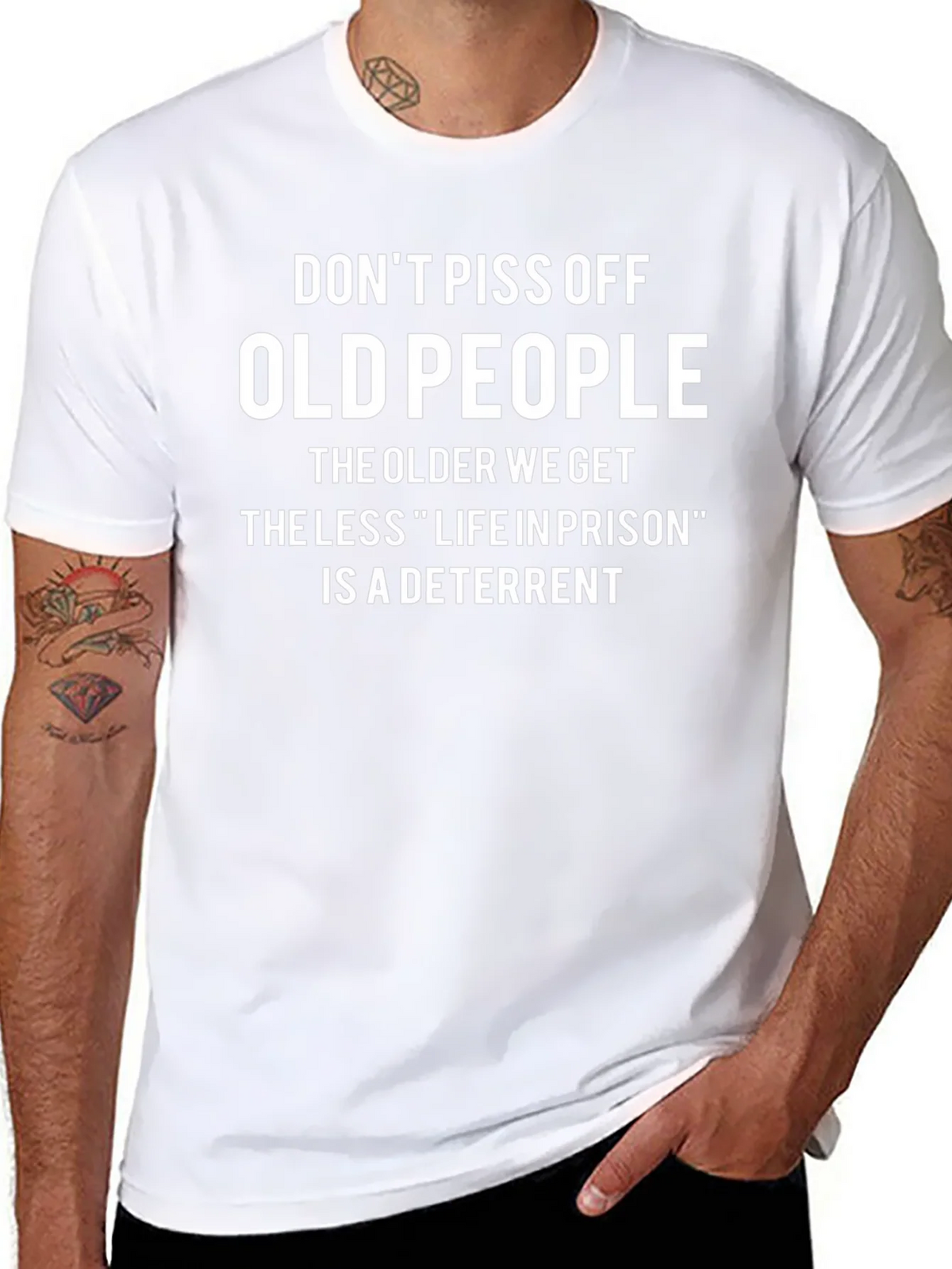 Dont Piss Off Old People T-Shirt product image 7