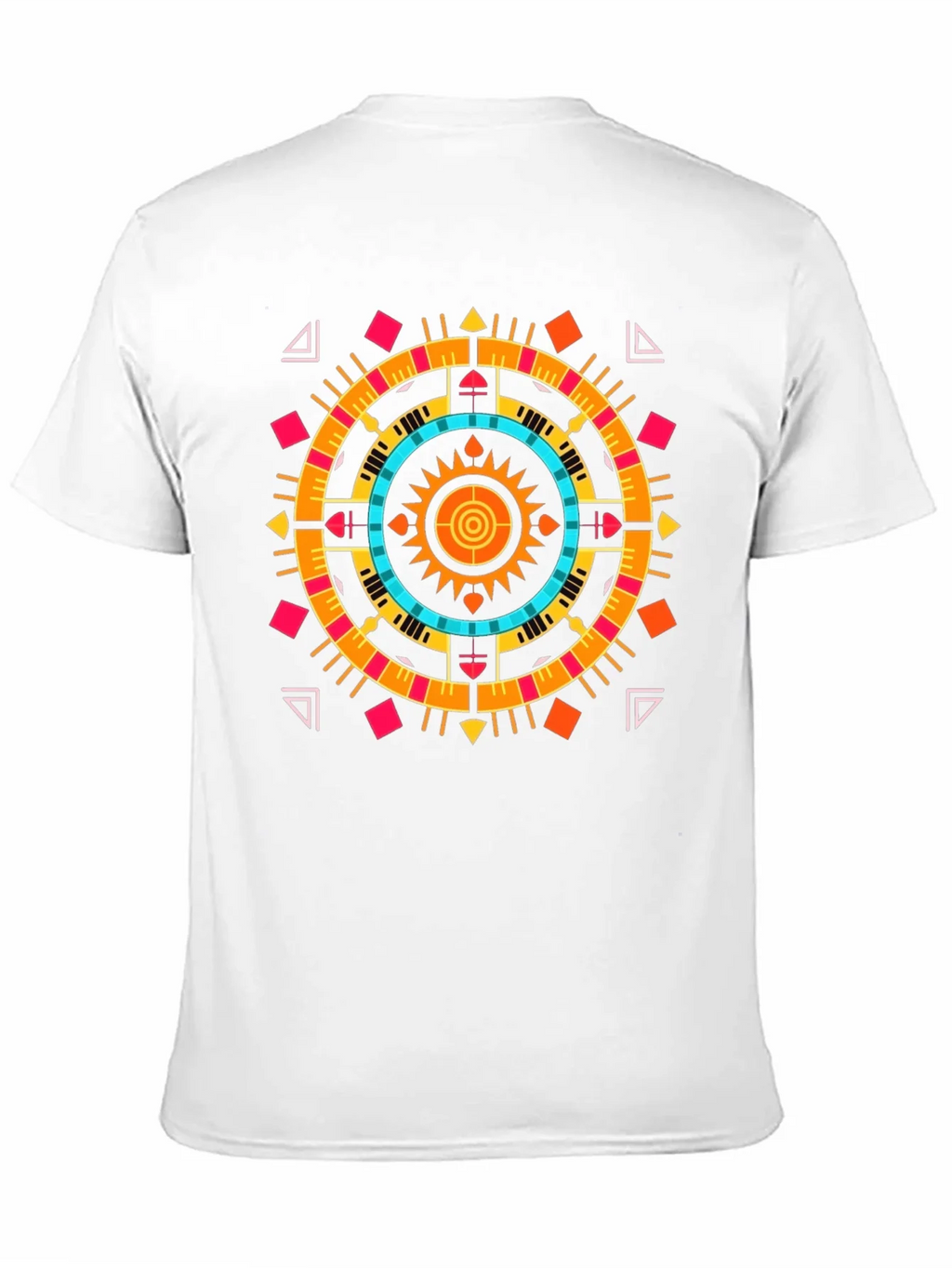 Geometric Aztec Print Tee - Stylish Black Cotton T-Shirt product image 10