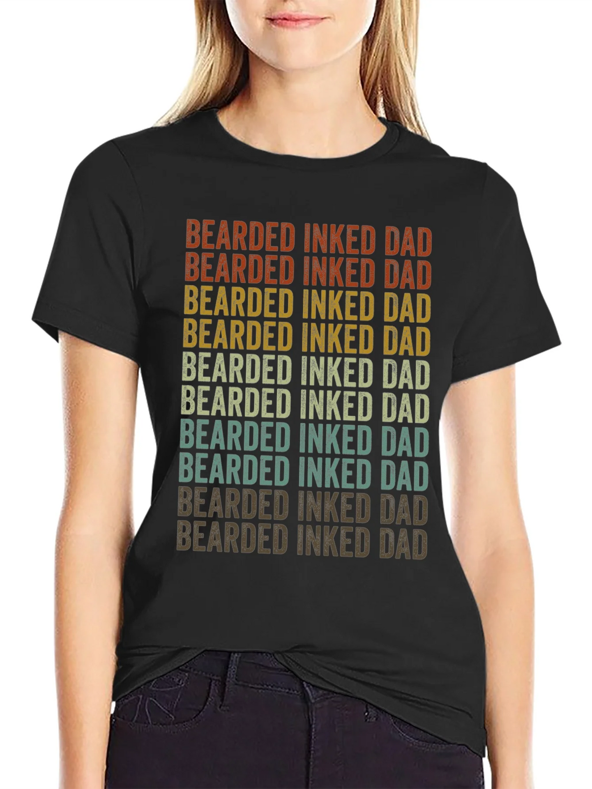 Bearded Inked Dad Graphic Tee product image 2