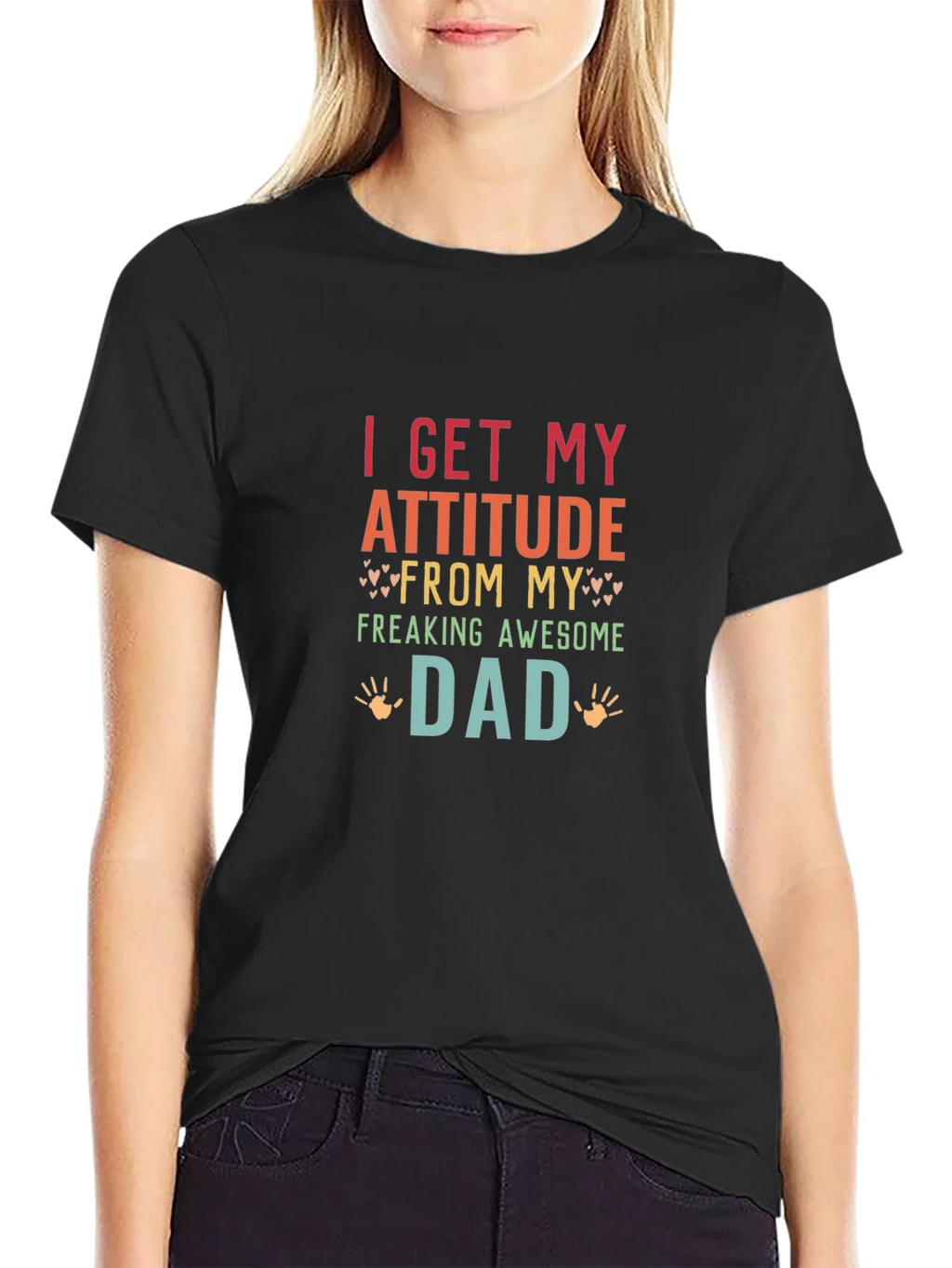 Awesome Dad Tee - I Get My Attitude From My product image 2