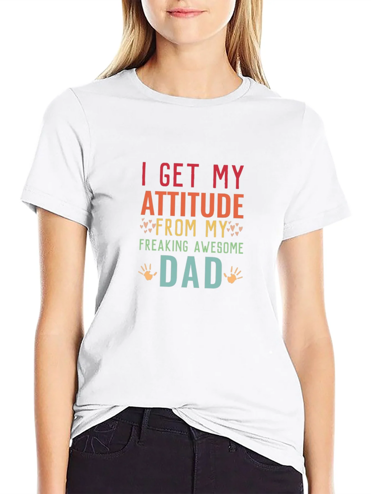Awesome Dad Tee - I Get My Attitude From My product image 8