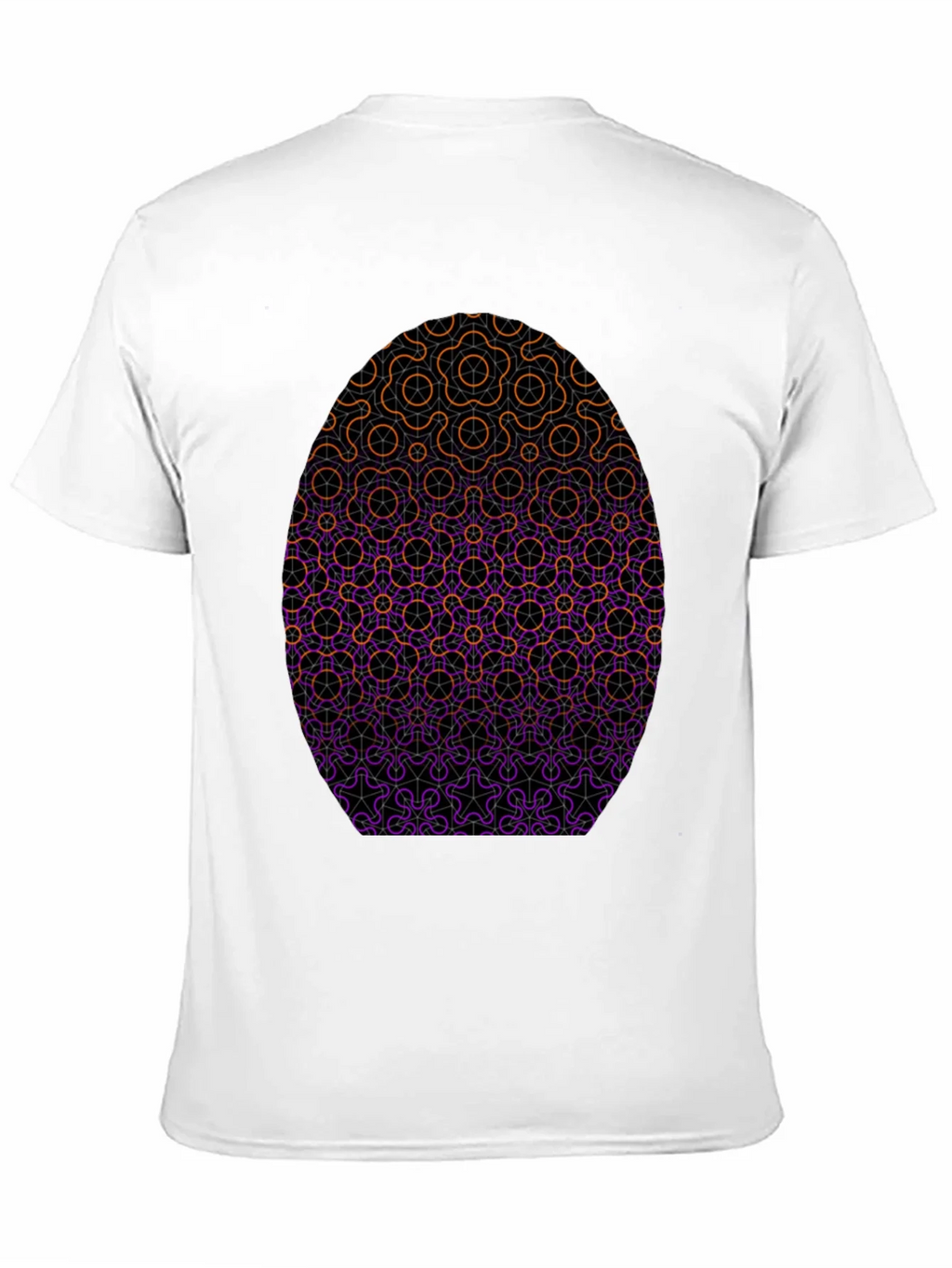 Geometric Egg Design Black T-Shirt product image 10